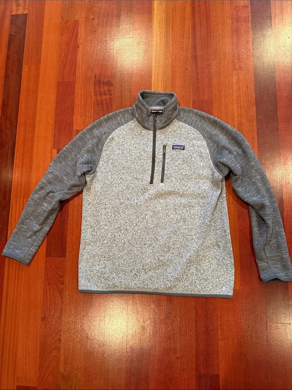 Patagonia Men’s Gray Two-Tone Quarter-Zip Fleece